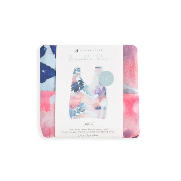 kaisercraft Large Reusable Tote - WATERCOLOUR SPLASH