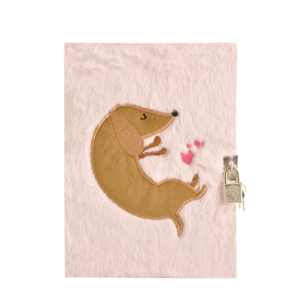kaisercraft Lockable Diary - Sausage Dog