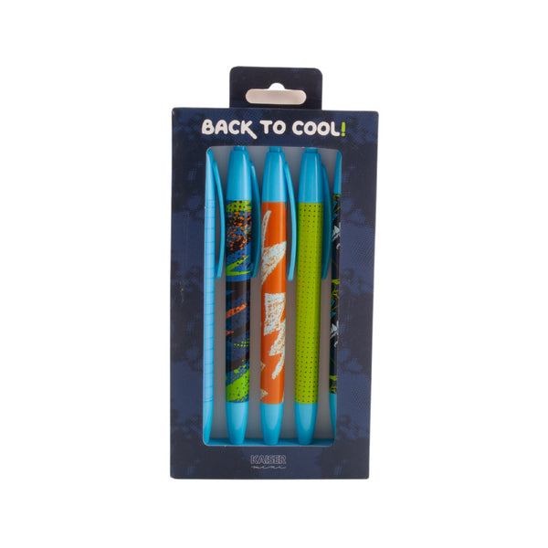 kaisercraft Mini 5pk Printed Pens - Electrosaurus