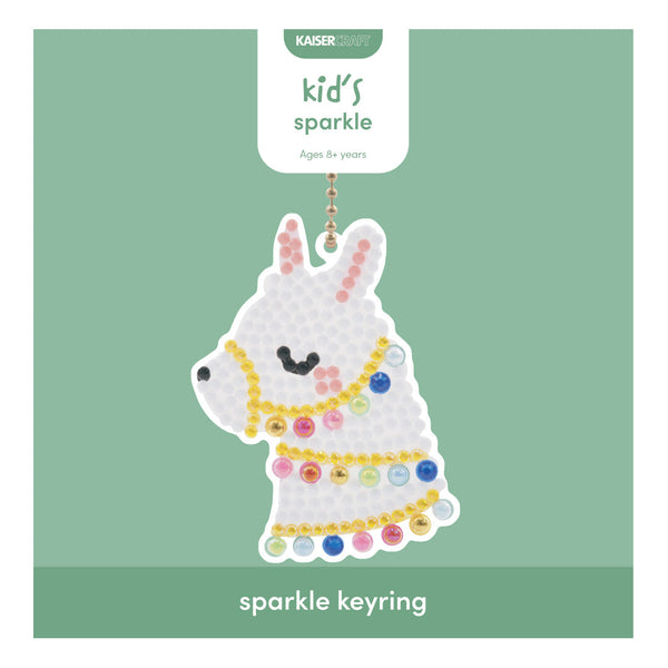 kaisercraft Mini Sparkle Keyring - LLAMA