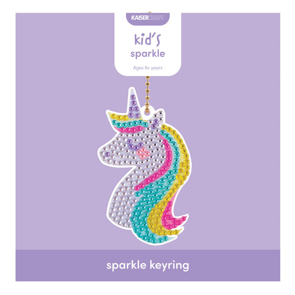 kaisercraft Mini Sparkle Keyring - UNICORN