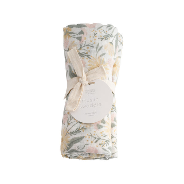kaisercraft Muslin Swaddle - Wild Natives