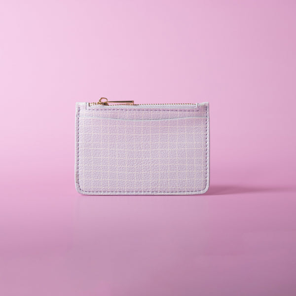 Kaisercraft One Of A Kind Card Pouch - Lilac Grid