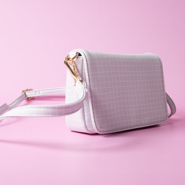 Kaisercraft One Of A Kind Mini Side Bag - Lilac Grid
