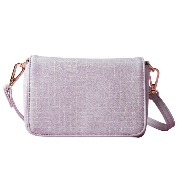 kaisercraft One Of A Kind Mini Side Bag - Lilac Grid