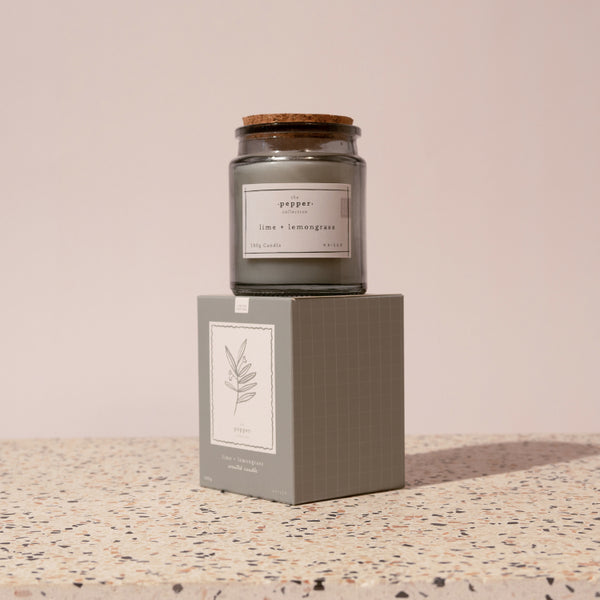 Kaisercraft Pepper 160gm Candle - Lime & Lemongrass