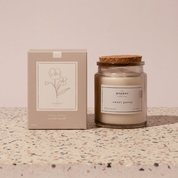 Kaisercraft Pepper 160gm Candle - Sweet Peony