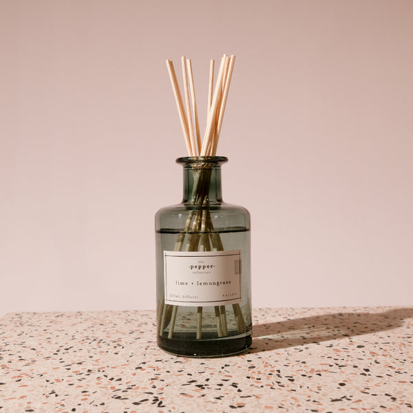 Kaisercraft Pepper 200ml Diffuser - Lime & Lemongrass