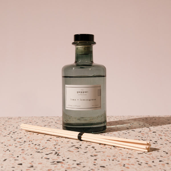 Kaisercraft Pepper 200ml Diffuser - Lime & Lemongrass