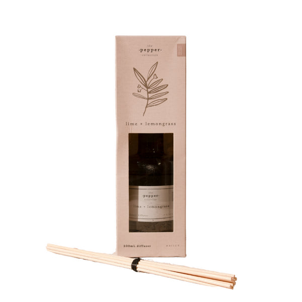 kaisercraft Pepper 200ml Diffuser - Lime & Lemongrass