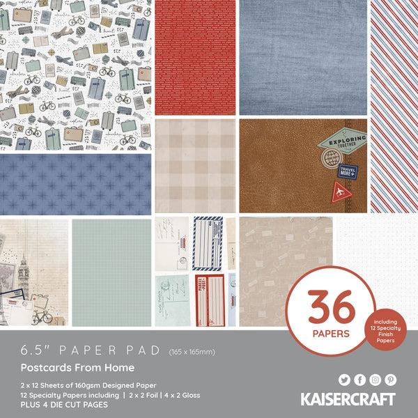 kaisercraft Postcards From Home 6.5 Paper Pad