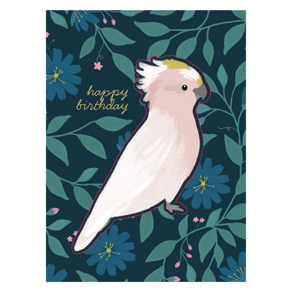 kaisercraft Premium Greeting Card BIRD SONG - Galah