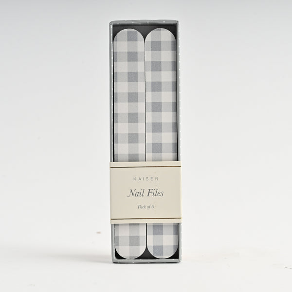 kaisercraft Printed Nail File - GINGHAM