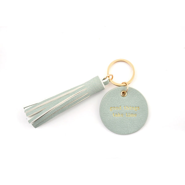 kaisercraft PU Heart & Tassel Keyring - Good Things