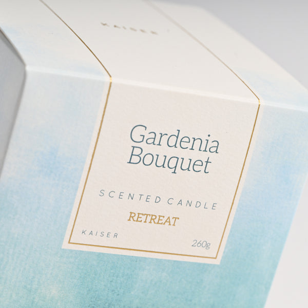 Kaisercraft Retreat Candle 260g - GARDENIA BOUQUET