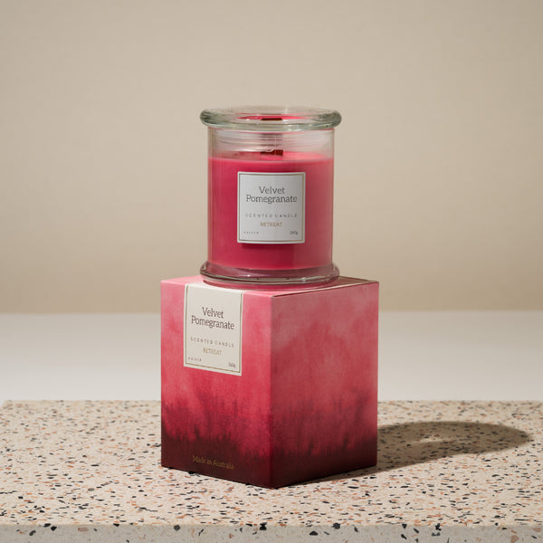 kaisercraft Retreat Candle 260g - VELVET POMEGRANATE