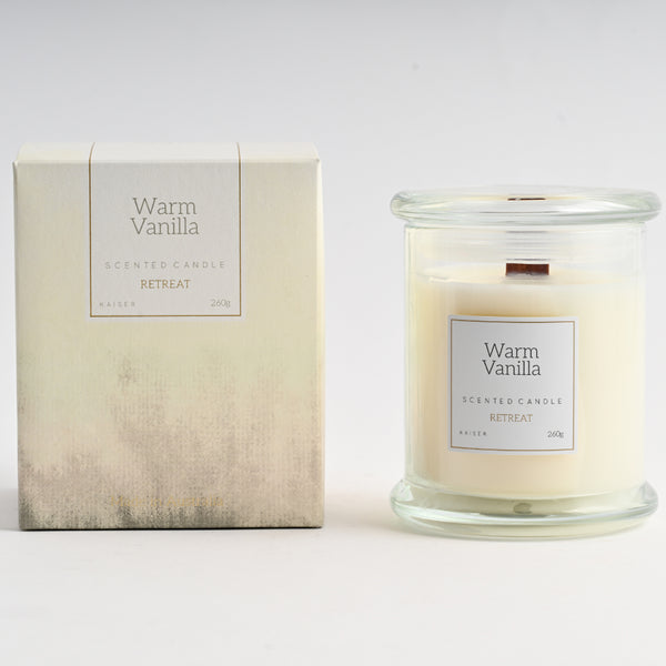 Kaisercraft Retreat Candle 260g - WARM VANILLA