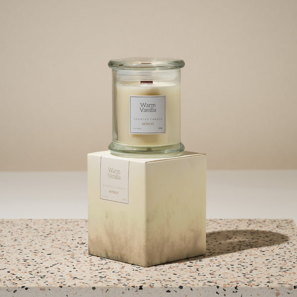 kaisercraft Retreat Candle 260g - WARM VANILLA