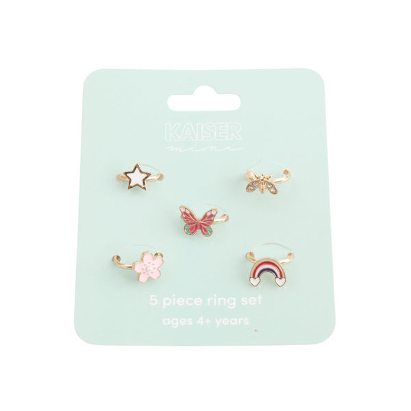 kaisercraft Ring Set 5Pc - Gold Flower