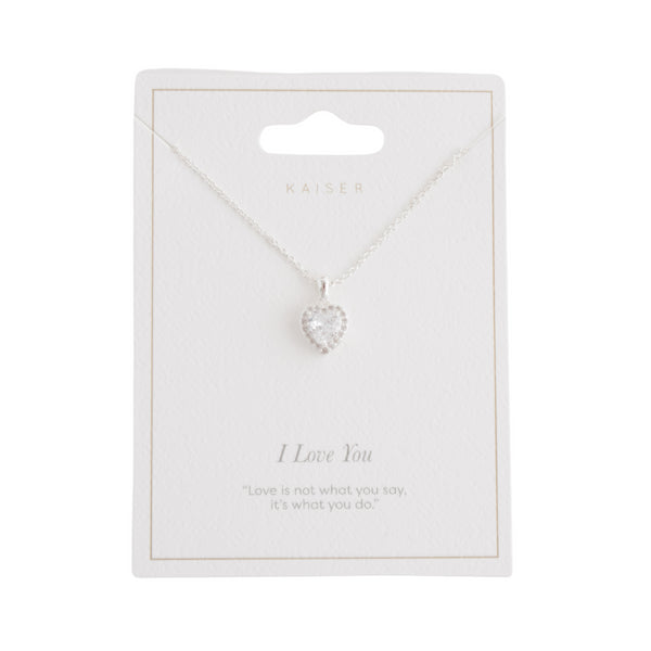 kaisercraft Silver Necklace - Solid Heart
