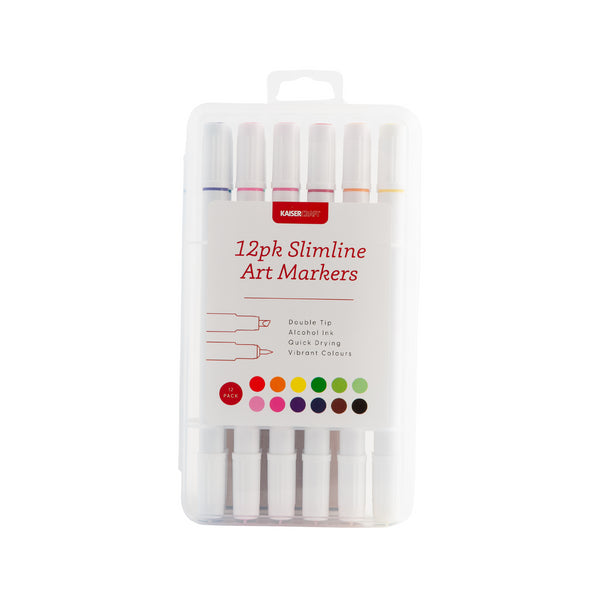 kaisercraft Slimline Art Markers 12pk
