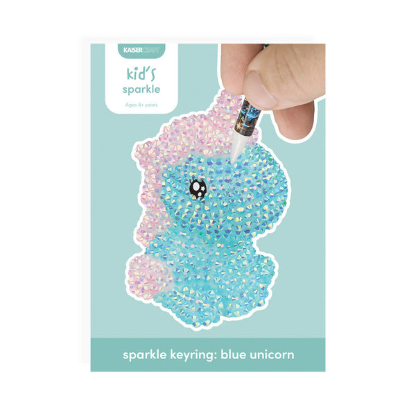 kaisercraft Sparkle Unicorn Keyring - Blue