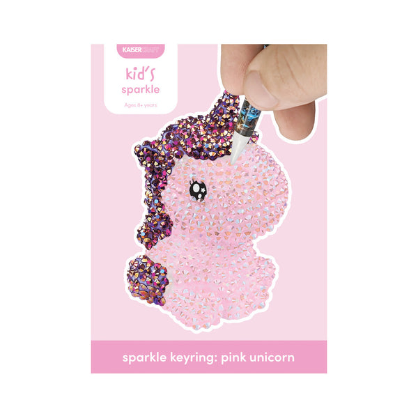 kaisercraft Sparkle Unicorn Keyring - Pink