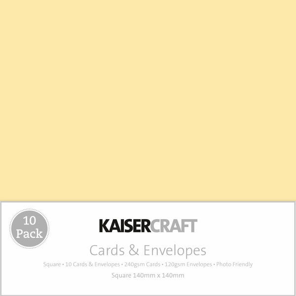 kaisercraft Square Card Pack - Cream
