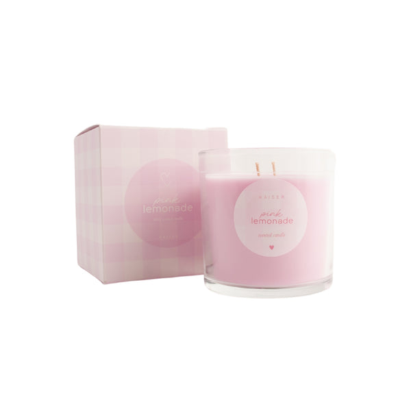 kaisercraft Sweethearts Large Candle - Pink Lemonade