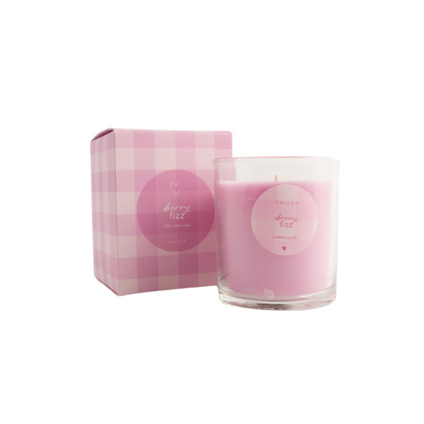 kaisercraft Sweethearts Medium Candle - Berry Fizz