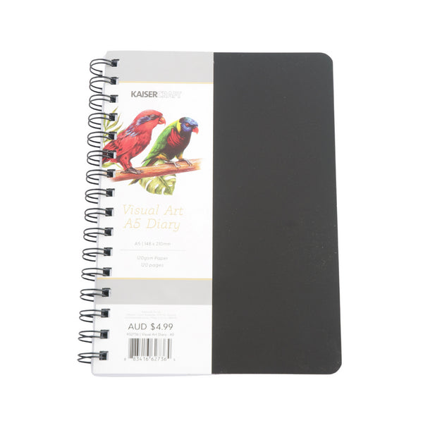 kaisercraft Visual Art Diary A5 120 Blank Pages