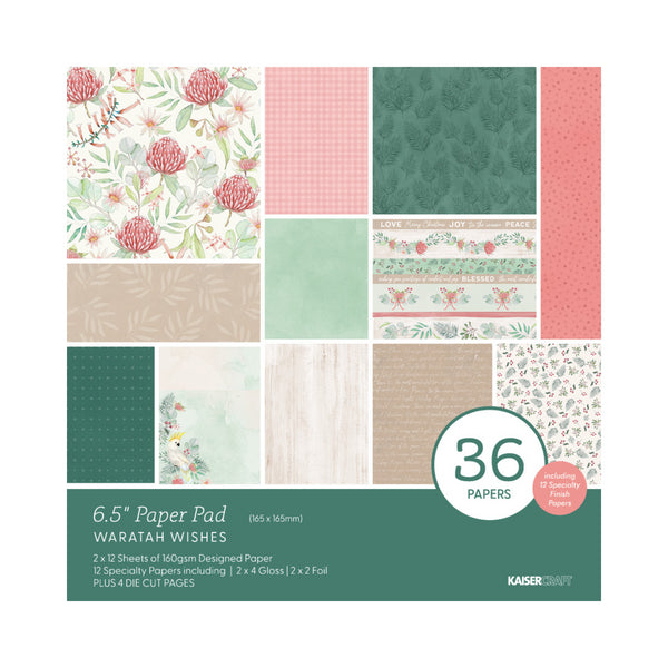 kaisercraft Waratah Wishes 6.5 Paper Pad