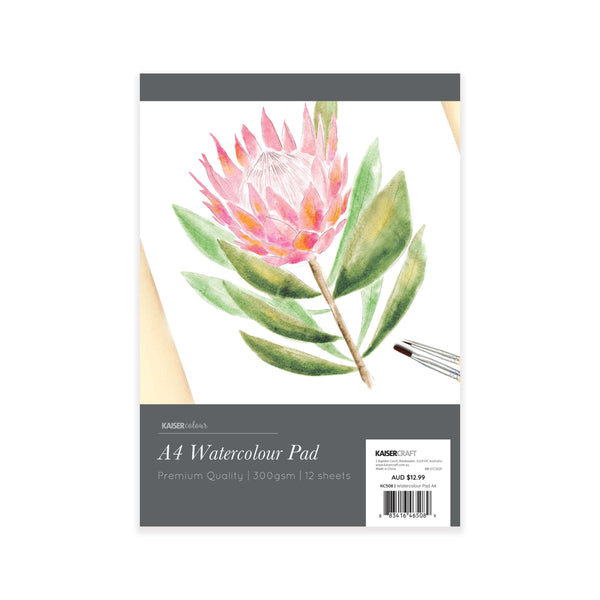 kaisercraft Watercolour Pad A4 12 sheets