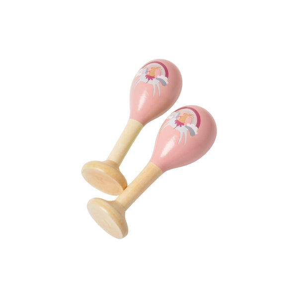 kaisercraft Wooden Maracas - Unicorn