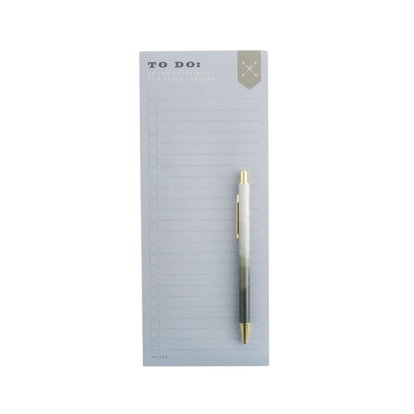 kaisercraft List Notepad With Pen For Him - Never Crowd