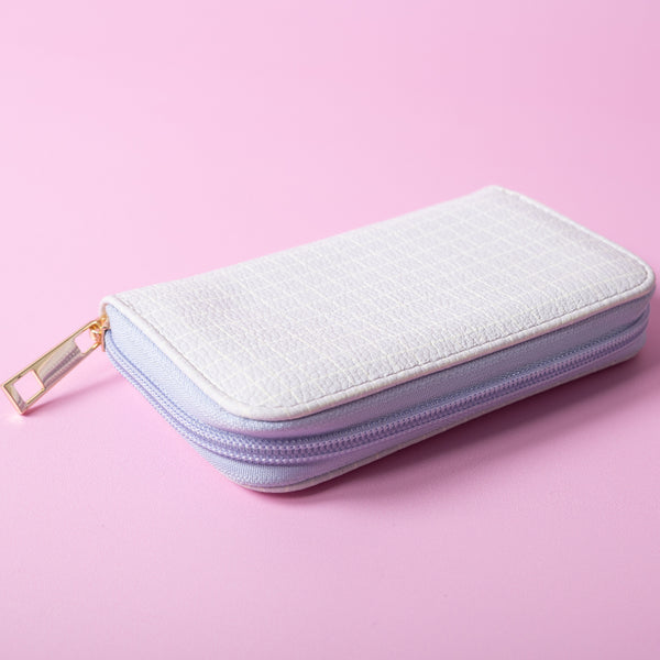 Kaisercraft One Of A Kind Small Zip Purse - Lilac Grid