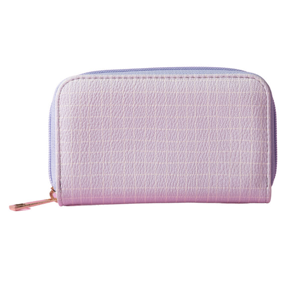 kaisercraft One Of A Kind small Zip Purse - Lilac Grid