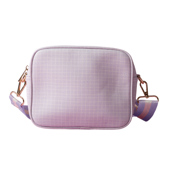 kaisercraft One Of A Kind Textured Strap Side Bag - Lilac Grid