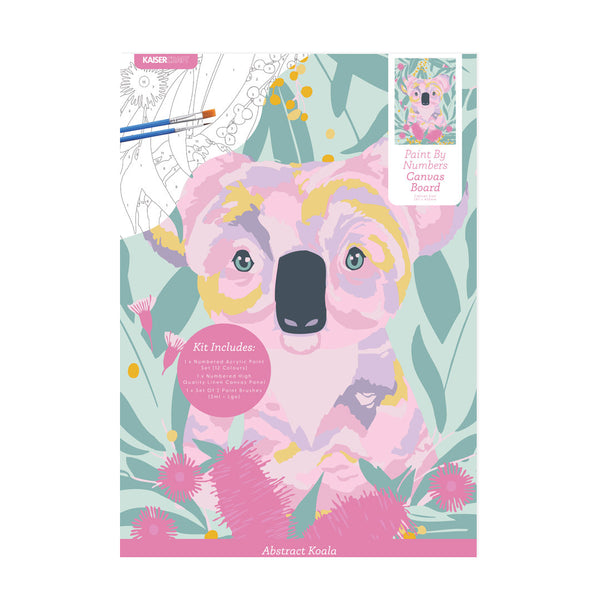 kaisercraft Paint By Numbers A3 Canvas Board - Abstract Koala