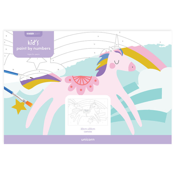kaisercraft Paint By Numbers Canvas 20x30cm - Unicorn