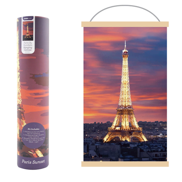 kaisercraft Paint By Numbers Hanging Canvas 30X50Cm - Paris Sun