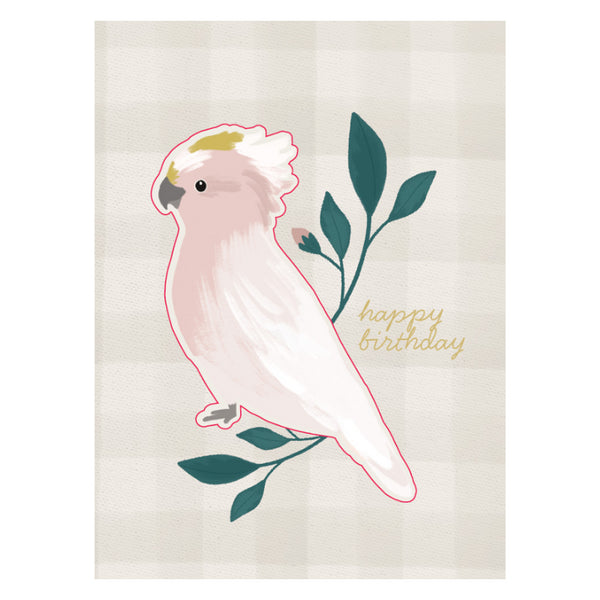 kaisercraft Premium Greeting Card BIRD SONG - Birthday Galah