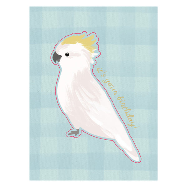 kaisercraft Premium Greeting Card BIRD SONG - Cockatoo