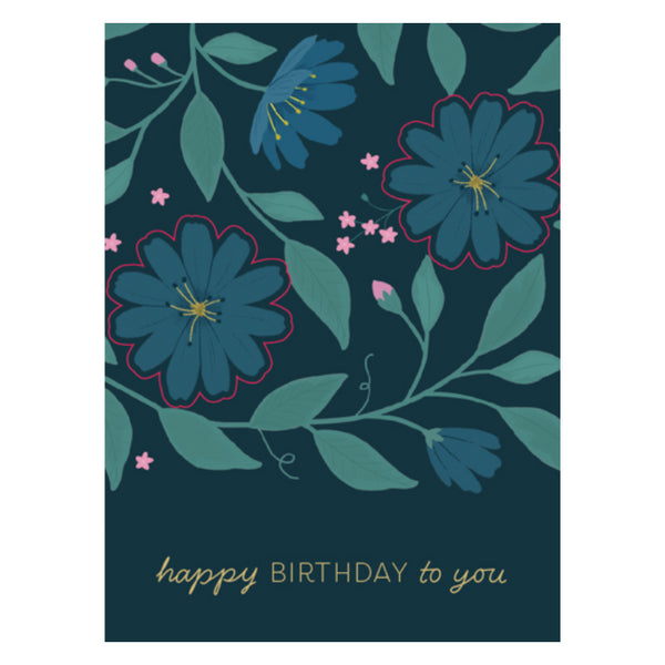 kaisercraft Premium Greeting Card BIRD SONG - Garden Foliage
