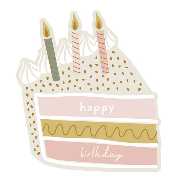 kaisercraft Premium Greeting Card Lemonade - BIRTHDAY CAKE