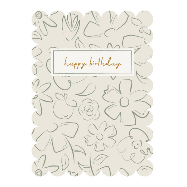 kaisercraft Premium Greeting Card Lemonade - FLORA OUTLINE