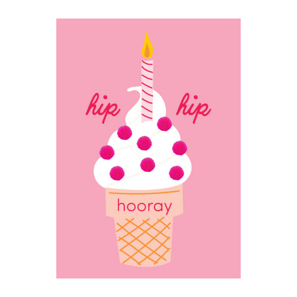 kaisercraft Premium Greeting Card SUMMER SPRINGS - Ice Cream