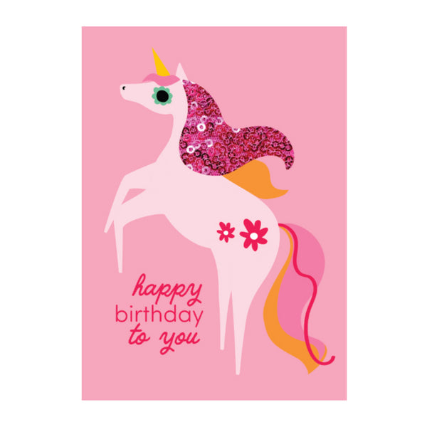 kaisercraft Premium Greeting Card SUMMER SPRINGS - Prancing Unicorn