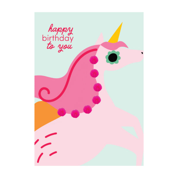 kaisercraft Premium Greeting Card SUMMER SPRINGS - Unicorn