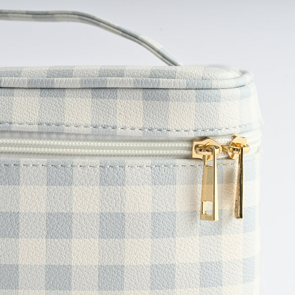 Kaisercraft Printed Faux Leather Toiletry Bag - GINGHAM
